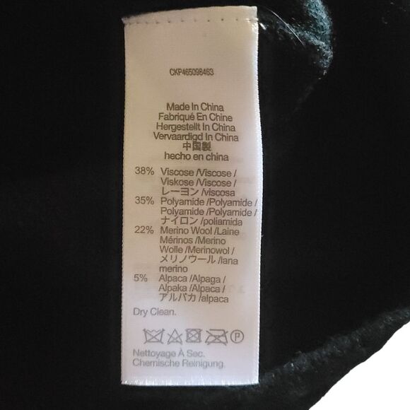 MADEWELL Ashbury Mock Neck Alpaca Blend Sweater in Black womens small - Picture 7 of 9